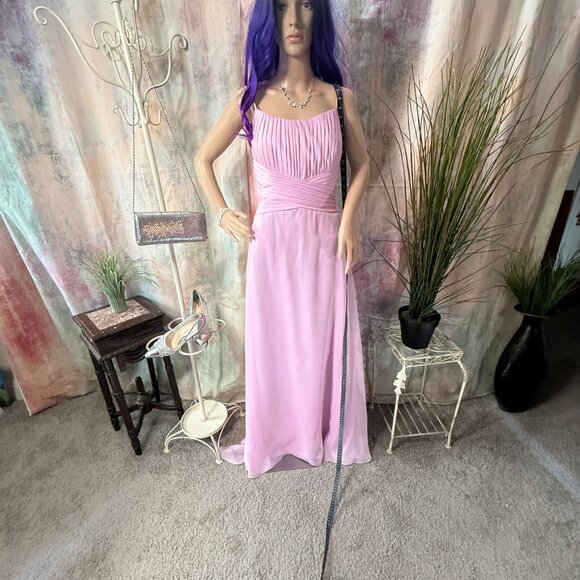 ๐BELSOIE Beautiful Cherry Blossom Chiffon Evening - Prom -Formal Dress w/Train - Picture 7 of 16